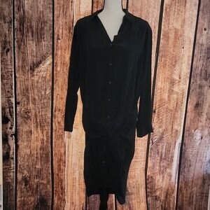 NWT All Saints Size 10 Black Cannan Dress